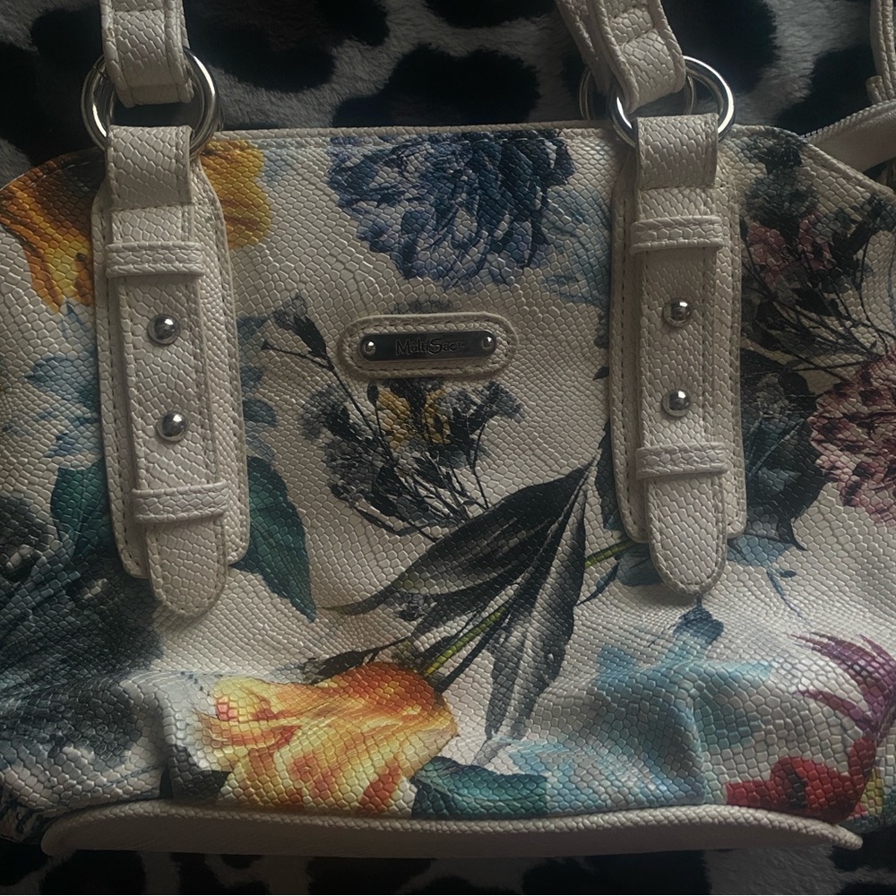 Multisac Purse W/ Flower Pattern - image 2